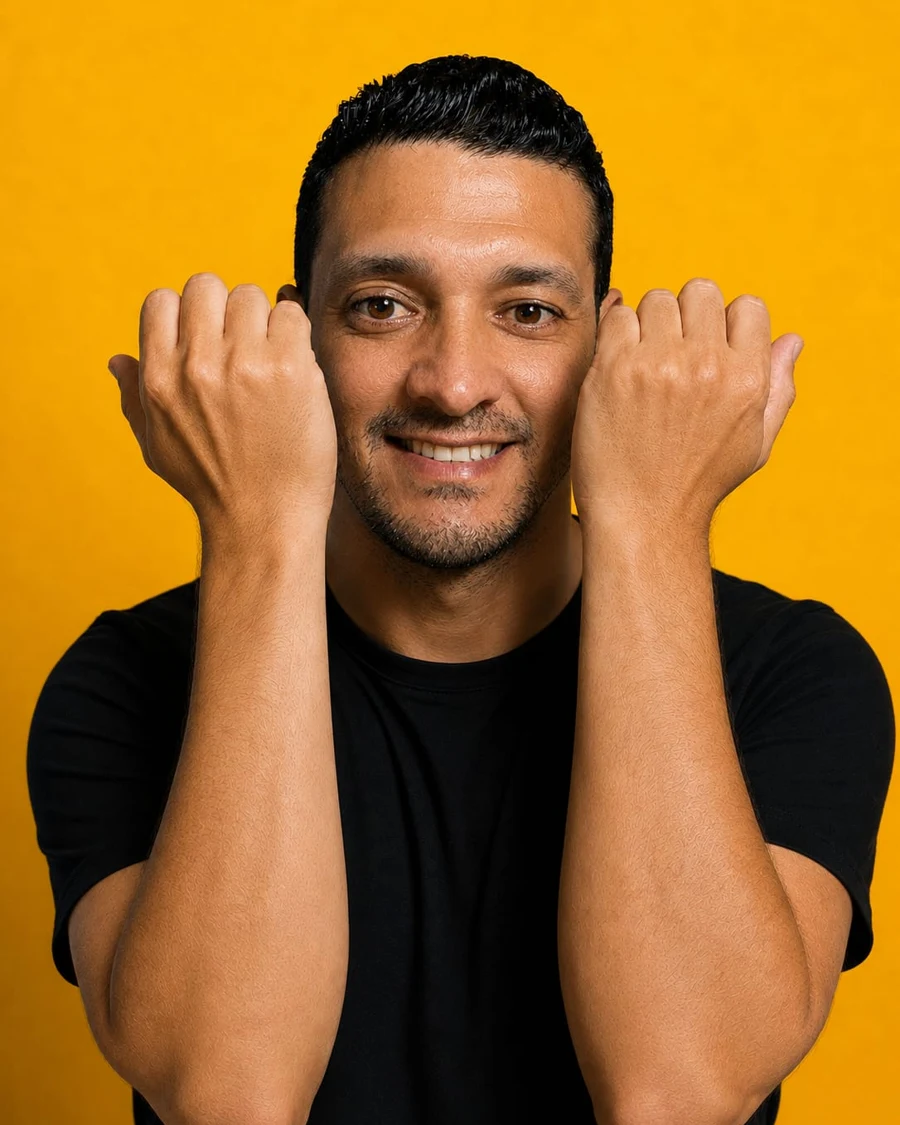 Retrato de Rafael Medeiros, autor do DESOCULTADOR
